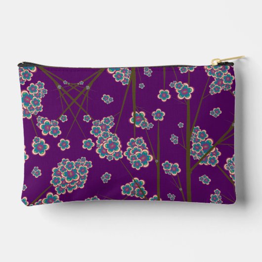 Peculiar Branches Amethist Kleine Pouch Etui (Achterkant)