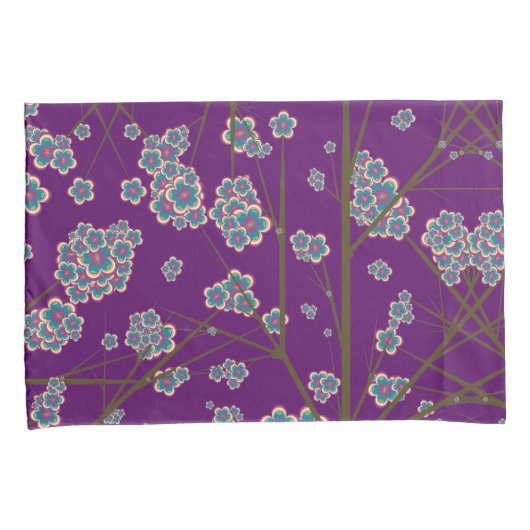 Peculiar Branches Amethist Kussenslopen (2 maten) (Voorkant-Rechts)