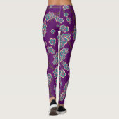 Peculiar Branches Amethist Leggings (Achterkant)