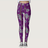 Peculiar Branches Amethist Leggings (Voorkant)