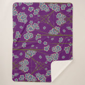 Peculiar Branches Amethist Sherpa Deken (Voorkant)