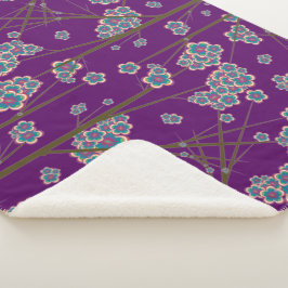 Peculiar Branches Amethist Sherpa Deken