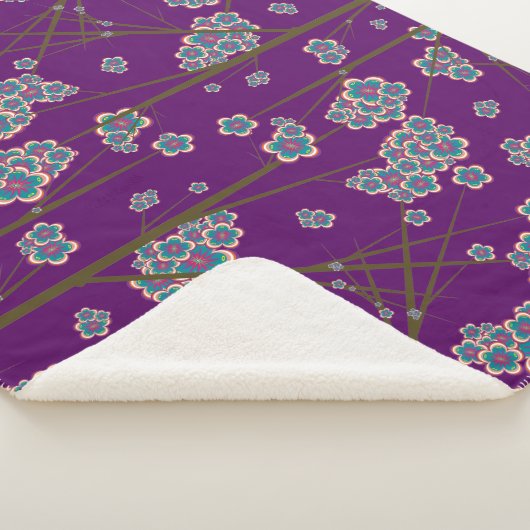 Peculiar Branches Amethist Sherpa Deken (3/4)