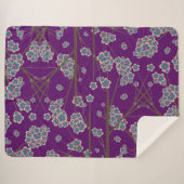 Peculiar Branches Amethist Sherpa Deken (Voorkant (horizontaal))