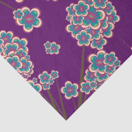 Peculiar Branches Amethist Tissue Paper Tissuepapier (Detail)