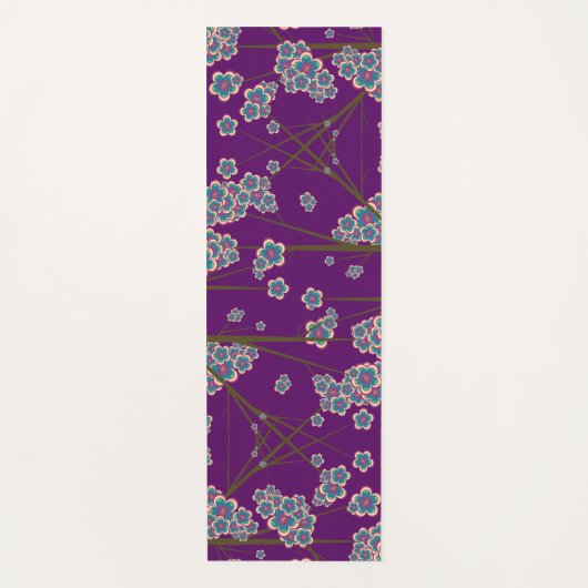 Peculiar Branches Amethist Yoga Mat (Voorkant)