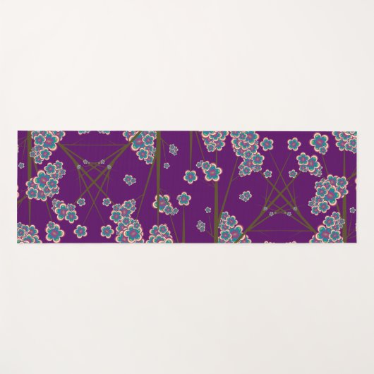 Peculiar Branches Amethist Yoga Mat (Voorkant (horizontaal))