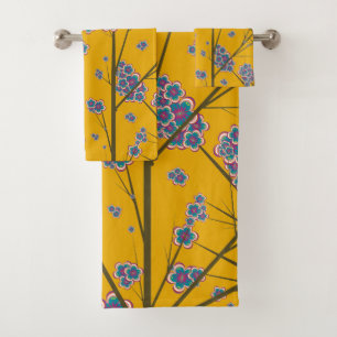 Peculiar Branches Bath Towel Set Bad Handdoek