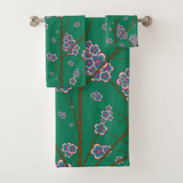 Peculiar Branches Bath Towel Set Bad Handdoek