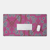 Peculiar Branches Boysenberry Desk Mat (Keyboard & Muis)