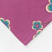 Peculiar Branches Boysenberry Fleece Blanket (Hoek)