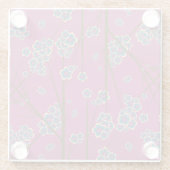 Peculiar Branches Boysenberry Glass Onderzetter Glazen Onderzetter (Achterkant)