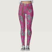 Peculiar Branches Boysenberry Leggings (Voorkant)