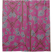 Peculiar Branches Boysenberry Shower Curtain Douchegordijn (Voorkant)