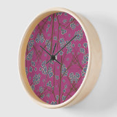 Peculiar Branches Boysenberry Wood Framed Clock (Hoek)
