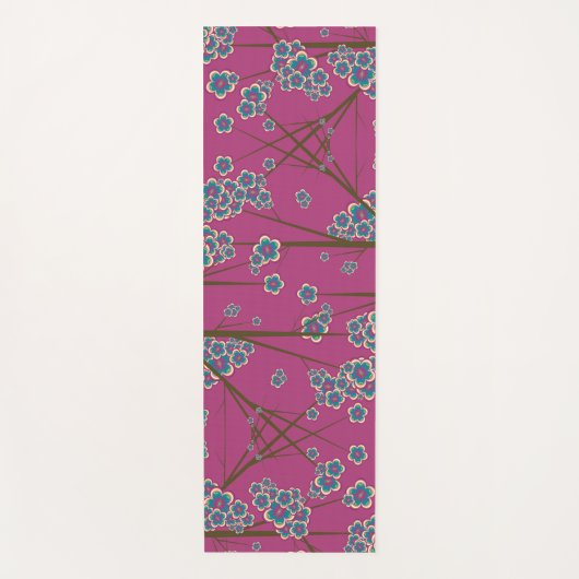 Peculiar Branches Boysenberry Yoga Mat (Voorkant)