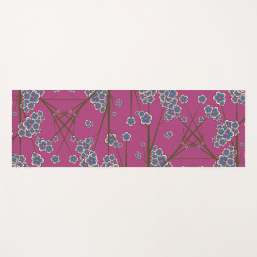 Peculiar Branches Boysenberry Yoga Mat (Voorkant (horizontaal))