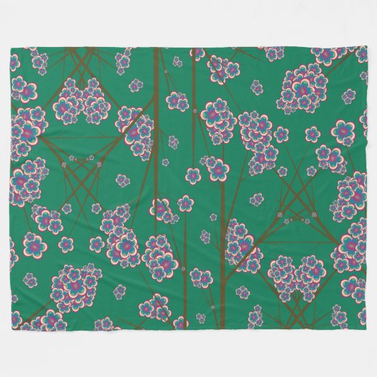 Peculiar Branches Fleece Blanket (Voorkant (Horizontaal))