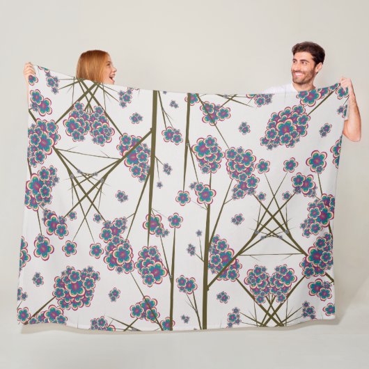 Peculiar Branches Fleece Blanket (In situ)
