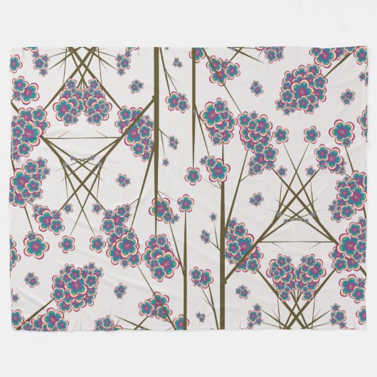 Peculiar Branches Fleece Blanket (Voorkant (Horizontaal))