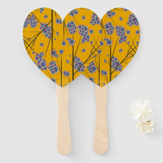 Peculiar Branches Hand Fans Handwaaier (Voorkant en achterkant)