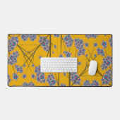 Peculiar Branches Mosterd Desk Mat (Keyboard & Muis)