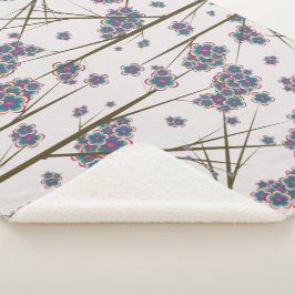Peculiar Branches Sherpa Blanket Deken