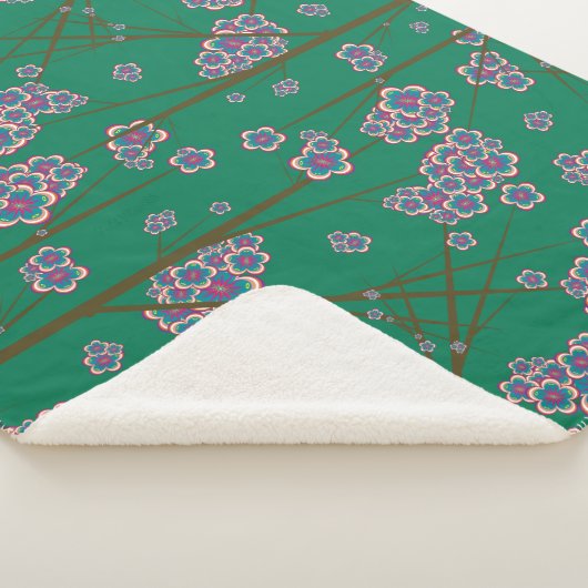 Peculiar Branches Sherpa Blanket Sherpa Deken (3/4)