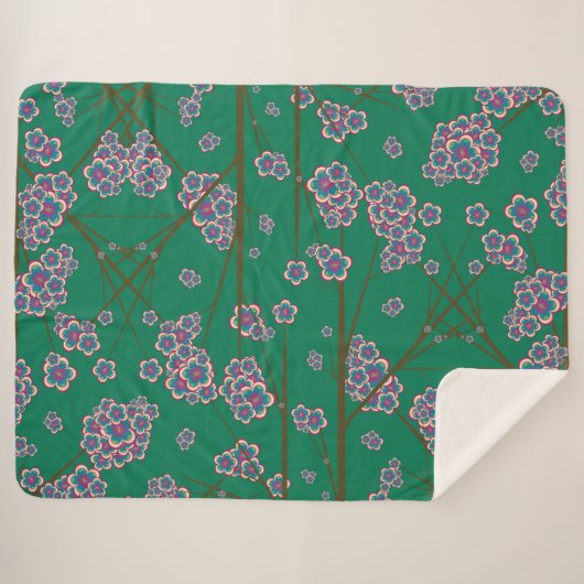 Peculiar Branches Sherpa Blanket Sherpa Deken (Voorkant (horizontaal))
