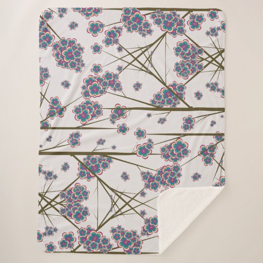 Peculiar Branches Sherpa Blanket Sherpa Deken (Voorkant)