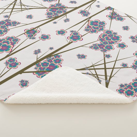 Peculiar Branches Sherpa Blanket Sherpa Deken (3/4)