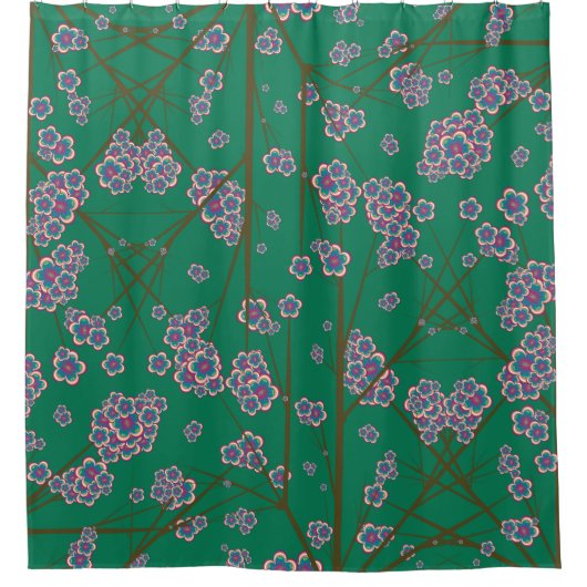 Peculiar Branches Shower Curtain Douchegordijn (Voorkant)