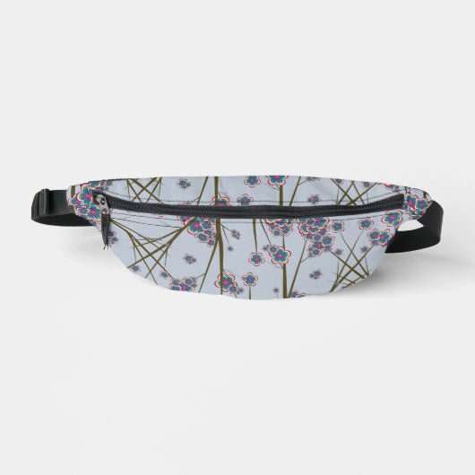 Peculiar Branches Sky Blue Fanny Pack Heuptasje (Voorkant)