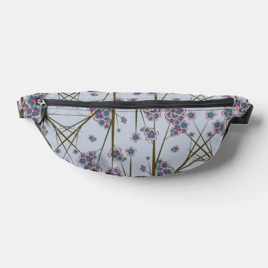 Peculiar Branches Sky Blue Fanny Pack Heuptasje (Liggend)