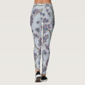 Peculiar Branches Sky Blue Leggings (Achterkant)