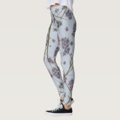 Peculiar Branches Sky Blue Leggings (Links)