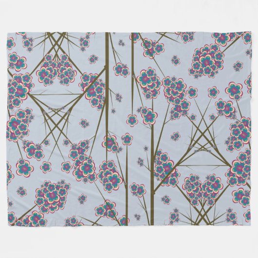 Peculiar Branches Sky Fleece Deken (Voorkant (Horizontaal))