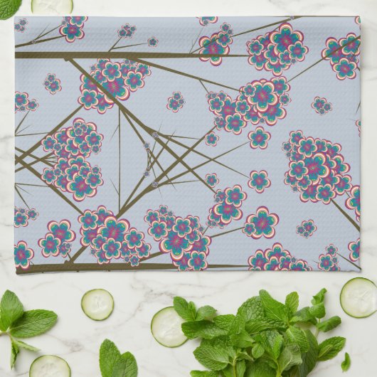 Peculiar Branches Sky Keukenhanddoek (Gevouwen)