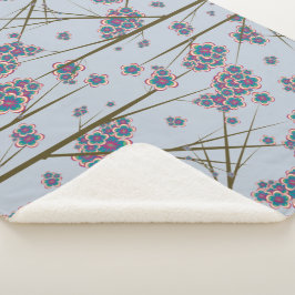 Peculiar Branches Sky Sherpa Deken