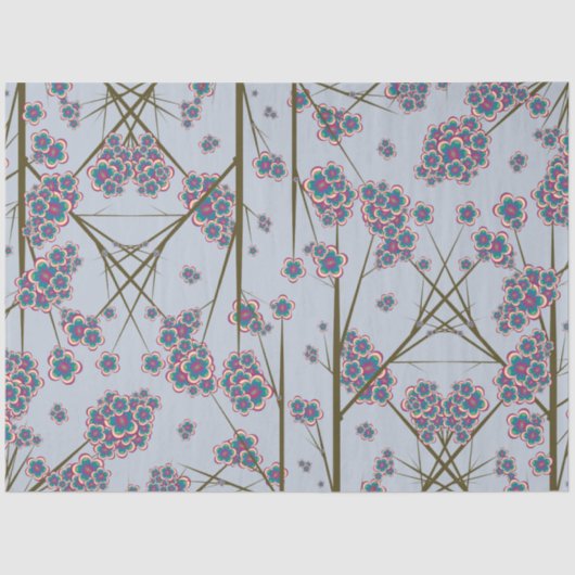 Peculiar Branches Sky Tissue Paper Tissuepapier (Voorkant)