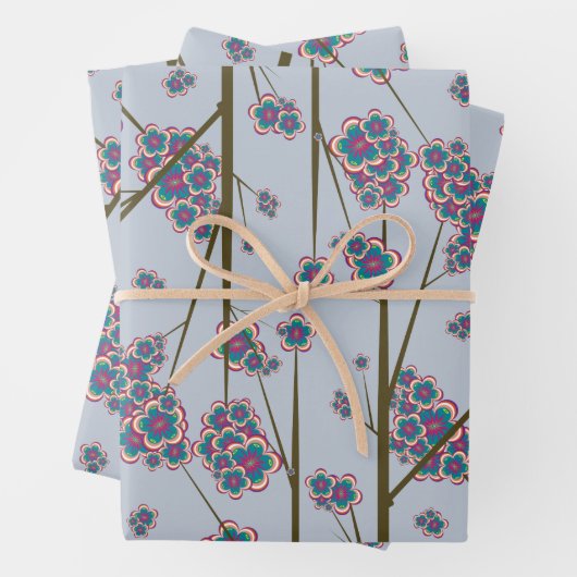 Peculiar Branches Sky Wrapping Papier Inpakpapier Vel (In situ)