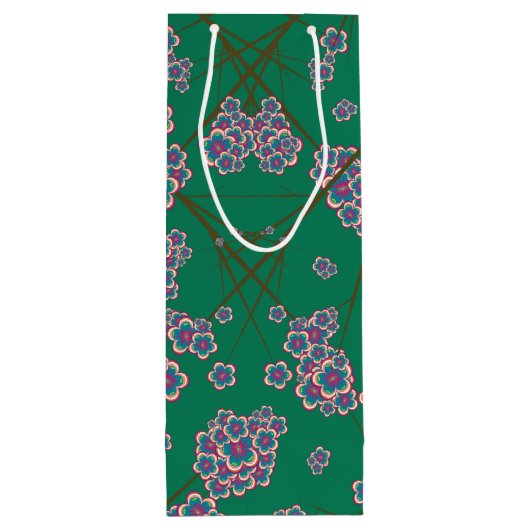 Peculiar Branches Wine Gift Bag Wijn Cadeautas (Achterkant)