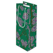 Peculiar Branches Wine Gift Bag Wijn Cadeautas (Voorkant Gekanteld)