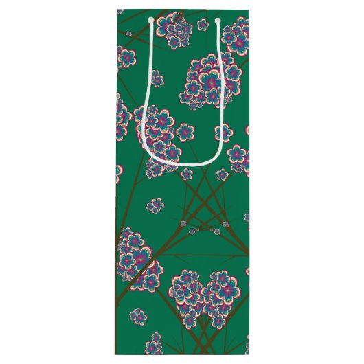 Peculiar Branches Wine Gift Bag Wijn Cadeautas (Voorkant)