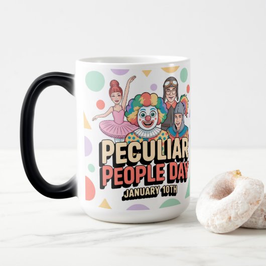  Peculiar People Day Morphing Mug Magische Mok (Met donut)