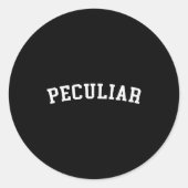 Peculiar  ronde sticker (Voorkant)
