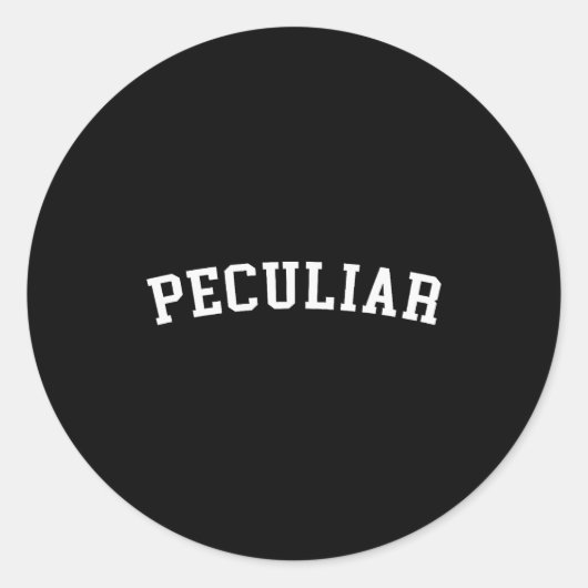 Peculiar  ronde sticker (Voorkant)