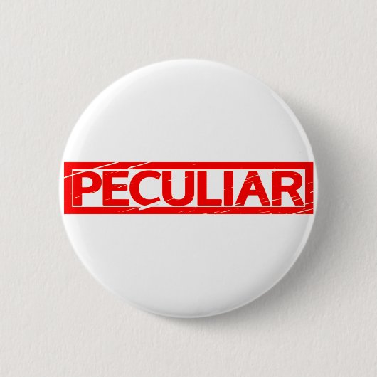 Peculiar Stamp Ronde Button 5,7 Cm (Voorkant)