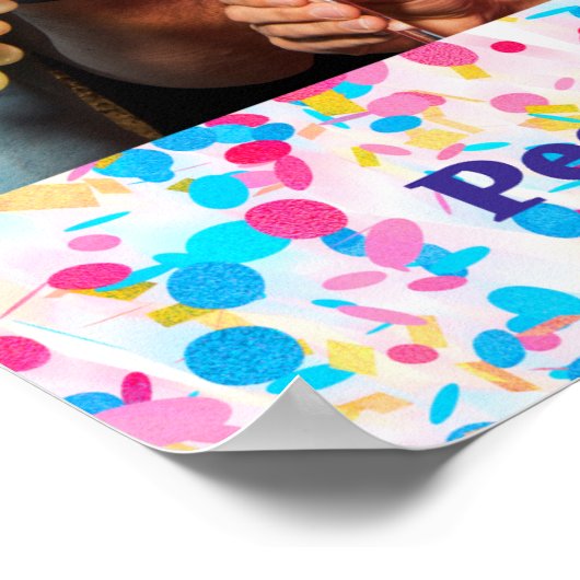 Peculieren mensen genieten van het leven! Vakantie Poster (Hoek)