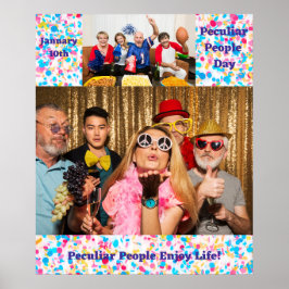 Peculieren mensen genieten van het leven! Vakantie Poster